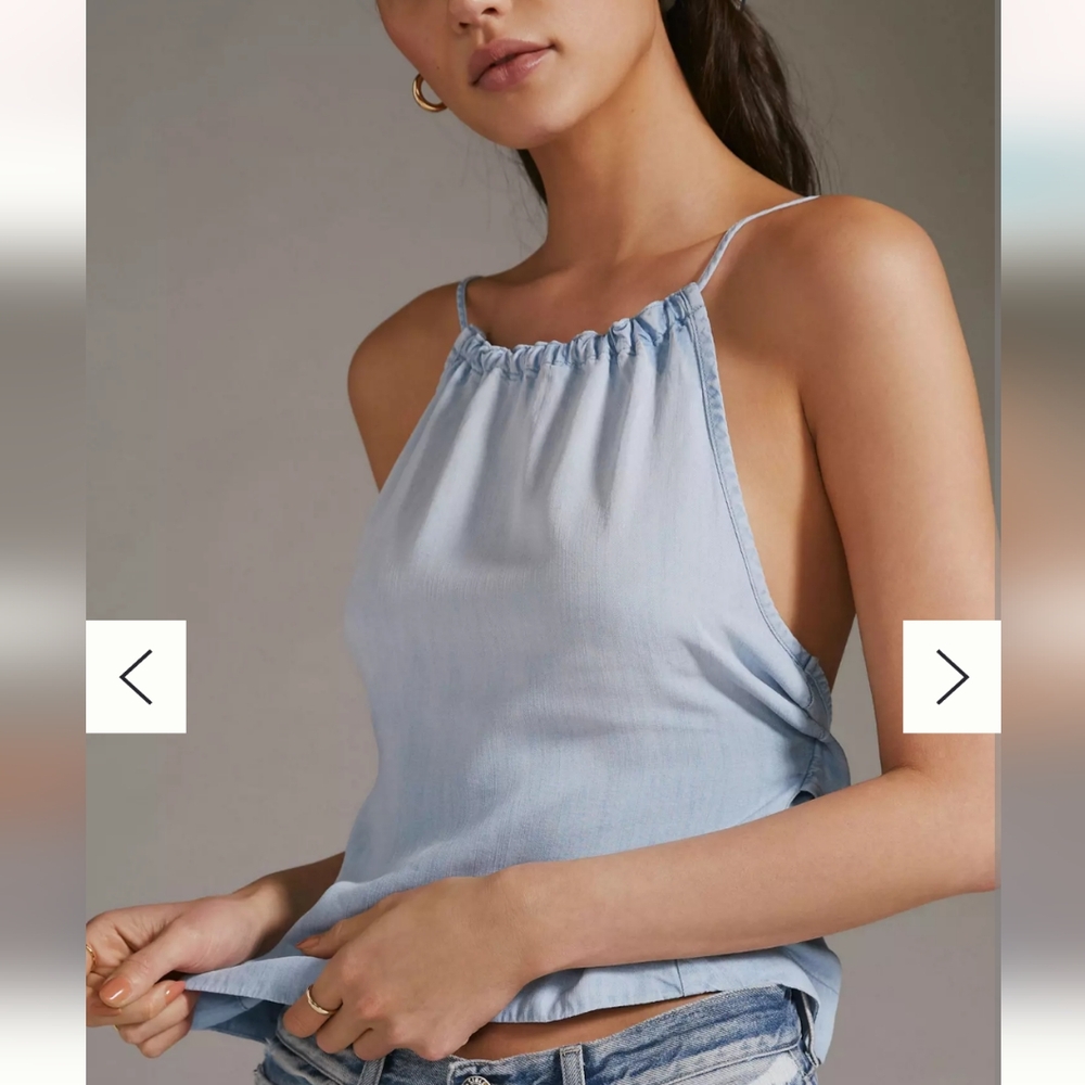 Anthropologie Salt and Stone Denim Halter